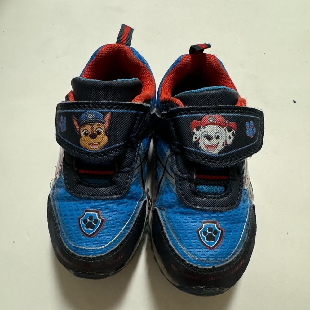 Paw Patrol Shoes Size 7 Light Up Soles Boys Marshall Chase Toddler